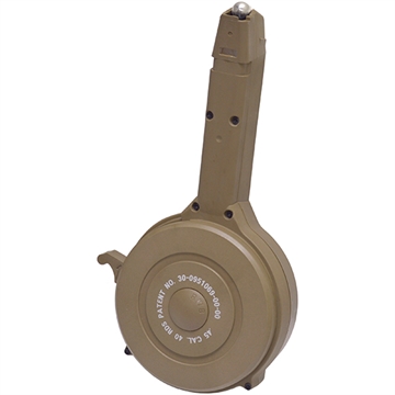 Show details for RWB MAGAZINES DRUM MAGAZINE GLOCK 45ACP 40RD TAN POLYMER (20) GD4540T Picture of RWB MAGAZINES DRUM MAGAZINE GLOCK 45ACP 40RD TAN POLYMER (20) GD4540T