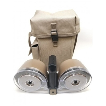 Picture of RWB MAGAZINES DUAL DRUM MAGAZINE AR15 100RD TAN CLEAR FRONT AR100T
