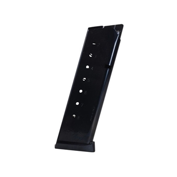 Picture of RWB MAGAZINES MAGAZINE 1911 45ACP 8RD BLACK RUBBER BUTTPAD 1911458B