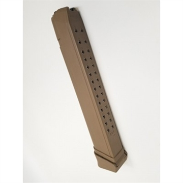 Picture of RWB MAGAZINES MAGAZINE GLOCK 9MM 33RD STEEL LINED TAN POLYMER G33RD9MMT