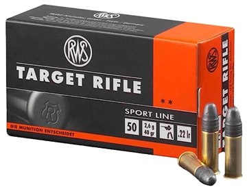 Picture of RWS/Umarex Target Rifle Sport Line 22LR 40gr Lead Round Nose 50 Per Box/100 Case 2132478