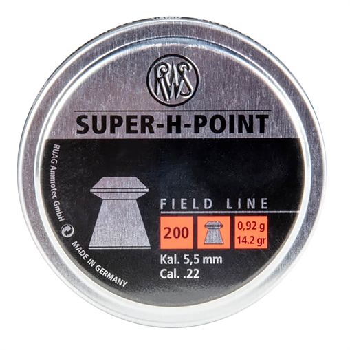 Picture of RWS/Umarex Super-H Point Field Line 22 Lead Hollow Point/ 200 Per Tin 2317404