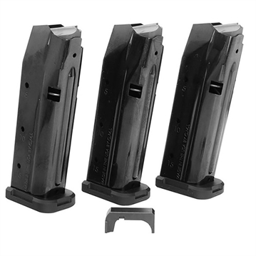 Picture of Shield Arms Magazine, S15 Gen 3 Combo, 9MM, 15 Rounds, Nitride Finish, Black, Fits Glock 43X/48, Includes Steel Magazine Release, 3 Magazines S15-COMBO-G3-3M-1C S15COMBOG33M1C