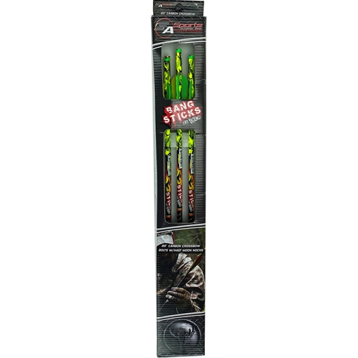 Picture of SA Sports SA Sports Bang Sticks Crossbow Bolt 20 in. Hi Vis Neon Camo 6 pk. 594