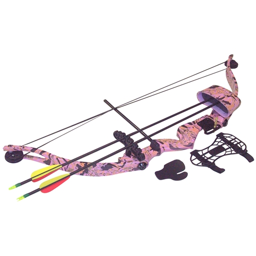Picture of SA Sports Majestic Youth Bow Package Pink Camo 20 lbs. RH 566