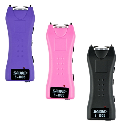 Picture of Sabre Sabre Dual Capacitor Stun Gun Purple 1.600 uC with LED Flashlight S-1005-PR