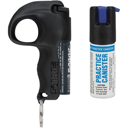 Picture of SABRE EASY AIM PEPPER SPRAY WITH PRACTICE SPRAY BLACK PB-BKOC-STU-04 PB-BKOC-STU-04 BP-BKOC-STU-04