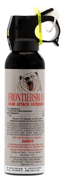 Picture of Sabre Frontiersman Bear Spray Effective 30 ft 7.90 oz Aerosol Repels Bears FBAD03