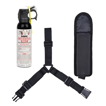 Picture of Sabre Sabre Frontiersman Max Bear and Lion Spray Combo Chest Holster 7.9 oz. FBADX-05 FBADX-07