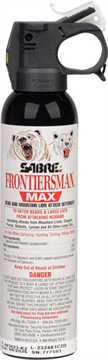 Picture of Sabre Frontiersman Max, Bear and Mountain Lion Spray, 9.2 Ounces, Black, Glow in the Dark Safety FBADX-06