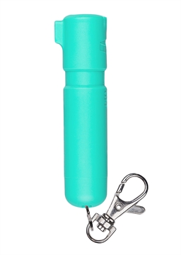 Picture of Sabre Mighty Discreet Pepper Spray Capsaicin UV Dye 12 ft Mint Includes Key Ring/Snap Clip MDMT02