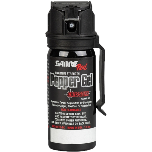 Picture of Sabre Crossfire, 1.8 oz Crossfire Pepper Gel w/ Belt Clip, Black MK3-CFTG-BC MK3CFTGBC