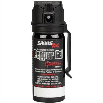 Picture of Sabre Crossfire, 1.8 oz Crossfire Pepper Gel w/ Belt Clip, Black MK3-CFTG-BC MK3CFTGBC