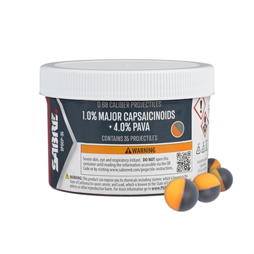 Picture of Sabre Red Pepper 0.68 Caliber Projectiles 35/ct SPOCP-35