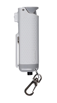 Picture of Sabre Safe Escape 3-In-1 Automotive Tool, Pepper Gel, Hard Case, .54oz, Light Gray, Includes Key Clip, Seatbelt Cutter and Glass Breaker SE-LG-01 SELG01