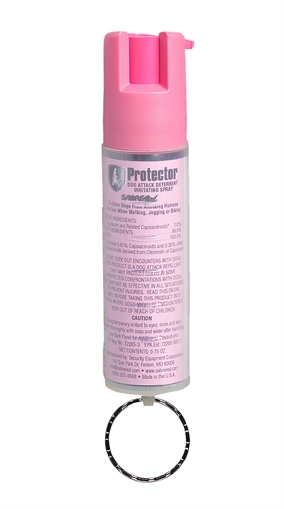 Picture of Sabre Dog Spray Capsaicin Range 12 ft 0.75 oz Pink Includes Key Ring SRPNBCPKR02