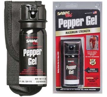 Picture of Sabre Sabre Tactical Pepper Gel With Flip Top and Holster 1.8 oz MK-3-GEL-H-US