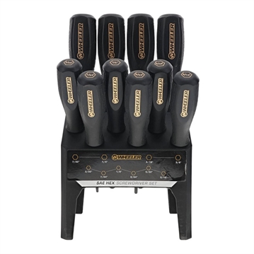 Picture of Wheeler Engineering SAE HEX BENCHTOP SCREWDRIVER SET 10-PIECE 4005280
