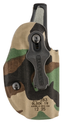 Picture of Safariland Species IWB Woodland Camo Compatible w/ Glock 19 Belt Clip Right Hand 20283C991
