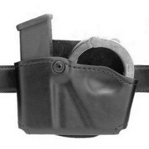 Picture of Safariland Cuff/Magazine Pouch Compatible w/Beretta 8045F Belt Clip Mount Black Leather 5738321