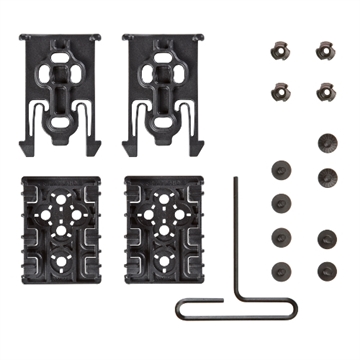 Picture of Safariland ELS, Platform Kit, Black, 2 Male & 2 Female, Screws, Polymer ELS-KIT1-2