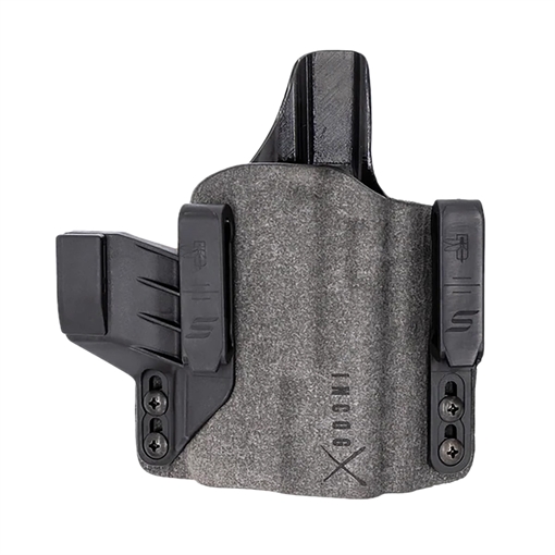 Picture of Safariland INCOG-X, Joint Collaboration with Haley Strategic, Inside the Waistband Holster, Fits Smith & Wesson Shield EX/Equalizer w/Light, Integrated Magazine Caddy, Microfiber Suede Wrapped Boltaron Construction, Gray, Right Hand -MC INCOG-0-199-A-7-CX1-61