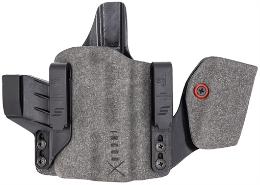 Picture of Safariland IncogX w/ Mag Caddy IWB Black/Gray Boltaron Belt Clip Fits Sig P320L Right Hand INCOG0750A0CX261MC