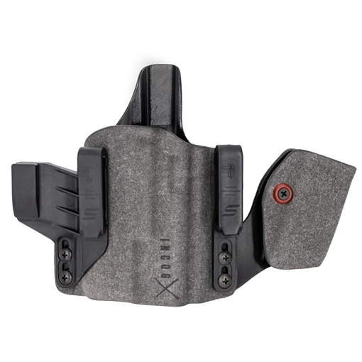 Picture of Safariland INCOG-X, Joint Collaboration with Haley Strategic, Inside the Waistband Holster, Fits Glock 43X/48, Integrated Magazine Caddy, Microfiber Suede Wrapped Boltaron Construction, Black, Right Hand 1334626 INCOG0895A0CX261MC