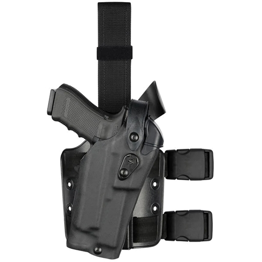 Picture of Safariland Model 6304RDS ALS/SLS Drop-Rig Tactical Holster for Glock 19 MOS w/ Light 1204168