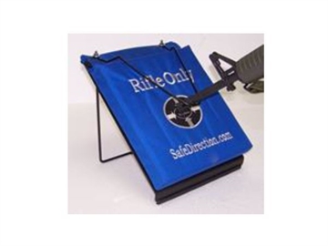 Picture of Safe Direction® Rifle Rated Composite Armor Dry-fire Board desk mount RAV-7-BLUE-ASSEMBLY-DESK