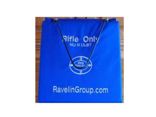 Picture of Safe Direction® Rifle Rated Composite Armor Dry-fire Board wall mount RAV-7-BLUE-ASSEMBLY