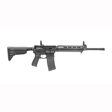 Picture of Springfield SAINT 5.56, Semi-automatic, AR, 223 Remington/556NATO, 16" Barrel, 1:8 Twist, Flash Hider Included, Black Finish, BCM Gunfighter Grip and Stock, 1 Mag, 30Rd, Mid-Length Gas System, 6lbs 11oz, Front/Rear Flip Sights, Picatinny Gas Block ST916556BM