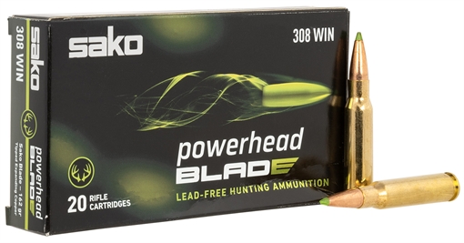 Picture of SAKO (TIKKA) PowerHead Blade 308Win 162gr 20 Per Box/10 Case JASPHB308W162B