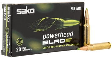 Picture of SAKO (TIKKA) PowerHead Blade 308Win 162gr 20 Per Box/10 Case JASPHB308W162B