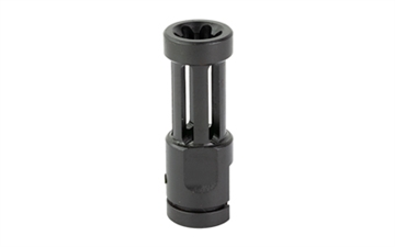 Picture of Samson Flash Hider Black Oxide Stainless Steel with 2.50" OAL & .860" Diameter for Ruger 10/22 040606203