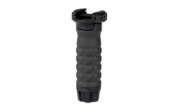Picture of Samson Manufacturing Corp. Vertical Forend Grip, Fits Picatinny Rail, Matte Finish, Black, 3.5" Long, Grenade Texture 04-06097-01