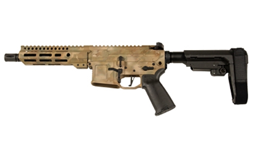 Picture of San Tan Tactical STT-15, Semi-automatic, AR, 556NATO, 7.5", Multicam Desert, 30 Rounds, Cerakote, No Brace STT15-P-556-7-DESMC