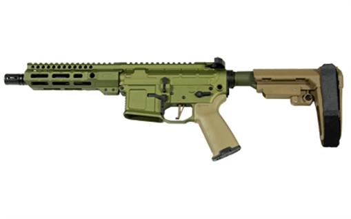 Picture of San Tan Tactical STT-15, Semi-automatic, AR, 556NATO, 7.5", Olive Drab Green, 30 Rounds, Anodized, No Brace STT15-P-556-7-ANO-OD