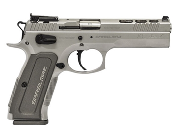 Picture of SAR USA K12 Sport X 9mm Luger 17+1 4.70" Stainless Target Crown Barrel, Matte Stainless Steel Ported/Serrated Slide, Matte Stainless Steel Frame w/Beavertail, Gray Polymer Grip, Right Hand K12STSPX
