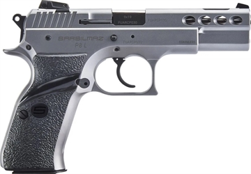 Picture of SAR USA P8L 9mm Luger 17+1 4.60" Black Ported Steel Barrel, Black Steel Ported/Serrated Slide, Black Steel Frame w/Beavertail, Black Polymer Grip, Right Hand P8LST