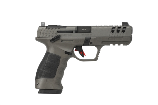 Picture of SAR USA SAR9 Gen3 Full Size Frame 9mm Luger 17+1 4.40" Black Steel Barrel, Platinum Cerakote Steel Serrated Slide, Platinum Cerakote Polymer Frame w/Picatinny Rail, Black Polymer Grip SAR9G3PT