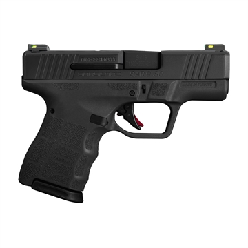 Picture of SAR USA SAR9 SC Sub-Compact Frame 9mm Luger 12+1 3.30" Black Steel Barrel, Black Steel Optic Ready/Ported/Serrated Slide, Black Polymer Frame, Interchangeable Backstrap Grip SAR9SCBL