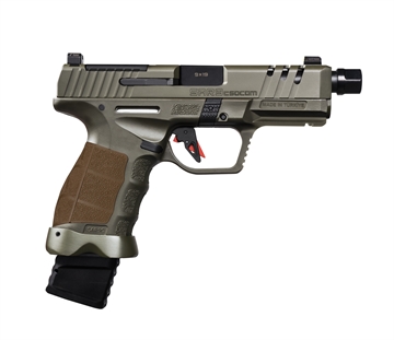Picture of SAR USA SAR9 COMPACT SOCOM 9MM 4.7" BBL 15/21 RD MAG SF GREEN SARCSOCOMOD SAR9CSOCOMOD