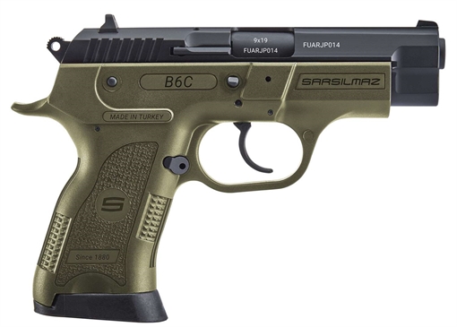 Picture of SAR B6C COMPACT HGA 9MM 3.8IN OD GREEN 2/13RD MAG B69COD B6C9OD