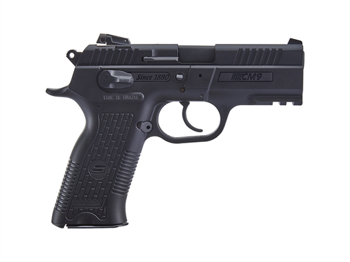 Picture of Sar USA CM9 9mm Luger 3.80" 17+1 Black Black Steel Black Interchangeable Backstrap Grip CM9BL
