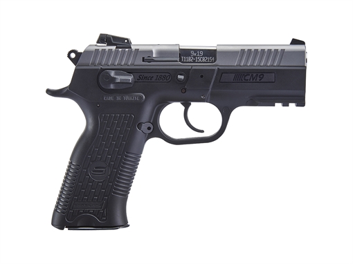 Picture of Sar USA 10 CM9 9mm Luger 3.80" 10+1 Black Stainless Steel Black Interchangeable Backstrap Grip CM9ST