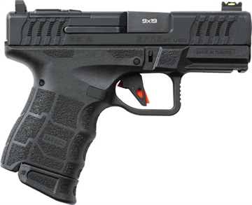 Picture of SAR9 SUBCOMPACT GEN3 U-80 HGA 9MM 3.3IN BBL FS BLK 12-15RD MAG W/ HOLSTER SAR9SCG3U80
