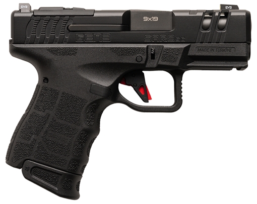 Picture of SAR 9 SUBCOMPACT GEN3  HGA 9MM 3.3IN BBL FS BLK 1-12RD AND 1-15RD MAG SAR9SCG3BL
