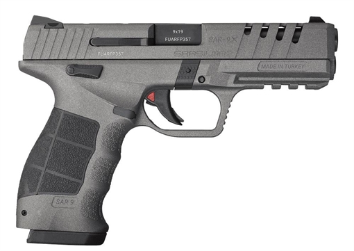 Picture of SAR SAR9X COMPACT HGA 9MM 4 IN BBL PLATINUM BODY & SLIDE 2/15RD MAG SAR9CXPT
