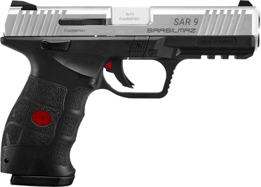 Picture of SAR USA SAR9 PISTOL 9MM 4.4" BBL 17RD MAG STAINLESS SAR9ST